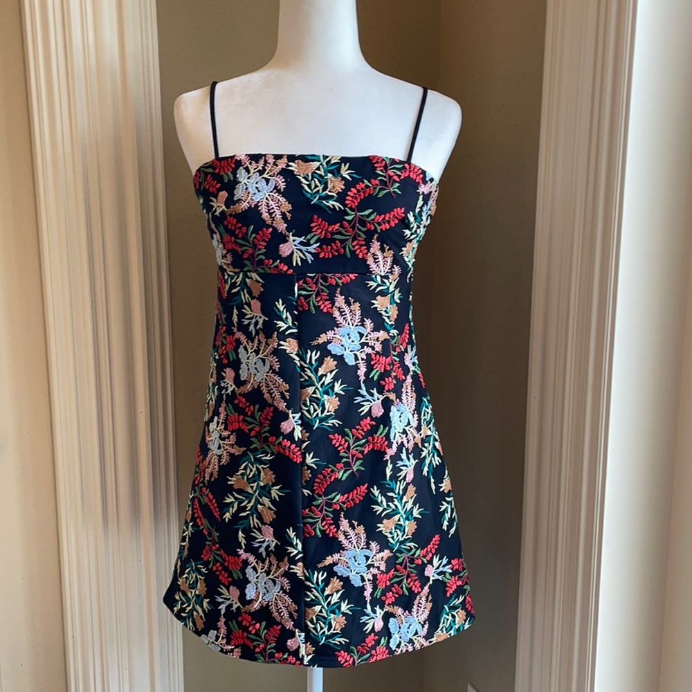 Urban Outfitters Embroidered Spaghetti Strap Dress